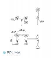 BIMANDO DUCHA 1953 BRUMA MEDIDAS